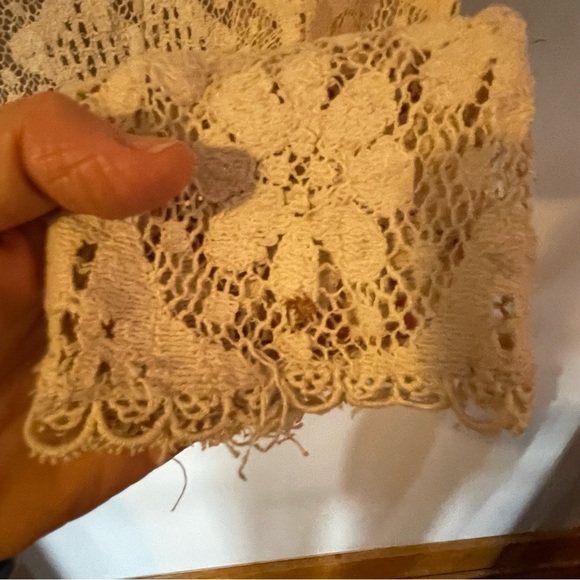 Young Edwardian By Arpeja Vintage Cream Lace Lined Blazer